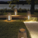 Axyaa Rattan Solar Street Light - Waterproof Outdoor Garden Lamp