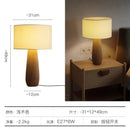 Axyaa Zen Art Solid Wood Table Lamp LED E27 for Study Tea Room Bedroom