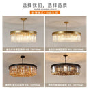 Axyaa Round Crystal Chandelier - Modern Grand Minimalist Decorative Light for Living, Dining, Bedroom