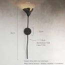 Axyaa Black Wall Lamp: Modern Villa Staircase & Bedside Lighting
