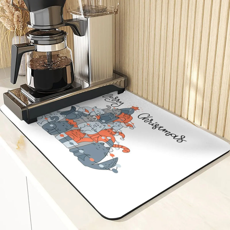 Axyaa Snowman Silicone Placemats for Festive Dining