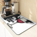 Axyaa Halloween Absorbent Draining Mat for Kitchen and Bathroom