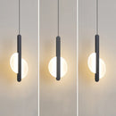 Axyaa Black Nordic LED Chandelier for Home Restaurant Bar, Minimalist Art Acrylic Lighting