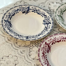 Axyaa Ceramic Medieval Plates: Vintage French Tableware for Desserts, Breakfast, and Pasta