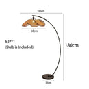 Axyaa Rattan LED Floor Lamp Nightlight for Home Decor Living Room Bedroom