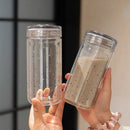 Axyaa Cute Star Glass Water Bottles Double-Layered Tea Filter Cup Sleeve
