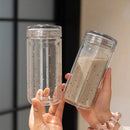Axyaa Star Double Glass Water Bottle Tea Cup with Filter & Sleeve