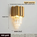 Axyaa Gold Crystal LED Chandelier for Home Décor Lighting