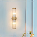 Axyaa Copper Crystal LED Wall Lamp - Luxurious Modern Decor Frame