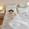 Axyaa Solid Color Soybean Fiber Winter Quilt Core - All-Season Warmth
