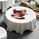 Axyaa White Plate Set: Stylish Round Western Dinnerware for Home & Hotel Tables