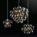Axyaa Bubble Chandelier: Colorful Glass Pendant Lamp for Kids' Rooms, Bedroom, Dining Room