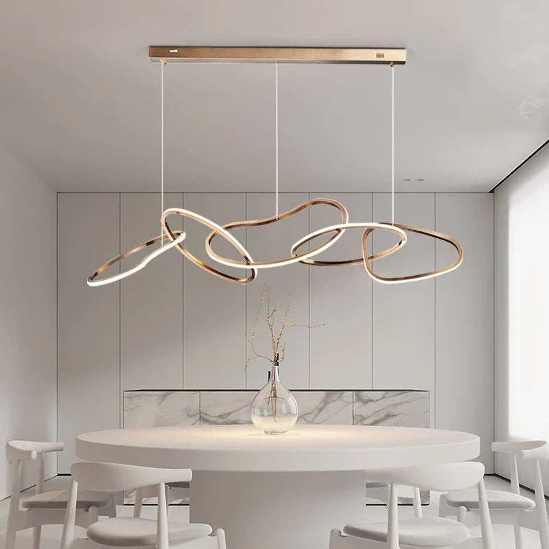 Modern Nordic Chandeliers by Axyaa: Pendant Lights for Dining Room, Ceiling Hanging Lamps