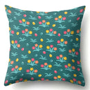 Axyaa Colorful Candy Flower Succulent Plants Printed Pillow Case for Couch Sofa Bed