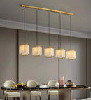 Luxury Marble Chandelier by Axyaa: Modern Living Room Pendant Lamp Fixture