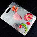 Axyaa Stainless Steel Dual-Sided Cutting Board for Kitchen Prep and Dough Kneading