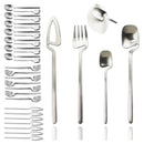 Axyaa 8-Piece Black Stainless Steel Dinnerware Set Kitchen Flatware Cutlery Party Bar Set.