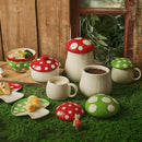 Axyaa Western Pasta Plate Set with Ceramic Coffee Cup, Lid, and Salad Bowl