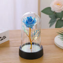 Axyaa Galaxy Rose LED Eternal Flower Lamp Nightlight - Perfect Valentine's Day Wedding Gift