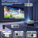 Axyaa 4K Android 12 Projector 1500Ansi Lumens Full HD 1080P Home Theater 5G WiFi Keyston