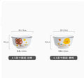 Axyaa Kids Rabbit Ceramic Rice Bowl - High Temp Resistant & Creative Cartoon Design