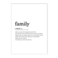 Axyaa Family Love Wall Art Black White Poster Canvas Painting Home Decor