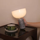 Axyaa Mushroom Touch Lamp Danish Marble Table Lamp Luxurious Bedroom Office Light