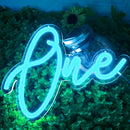 Axyaa Neon Sign Light: Personalized Desk Decor & Baby Birthday Party Gift