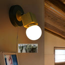 Axyaa Nordic LED Wall Lamps Up Down Rotate Wood Iron Stair Light Fixtures