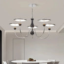 Axyaa Crystal Chandeliers LED Ceiling Hanging Lights for Living Room