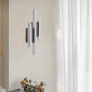 Axyaa Modern Minimalist Wall Lamp Black White Aluminium 3000K for Foyer Bedroom Bathroom