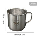 Axyaa 300ml Stainless Steel Coffee Cup with Handle and Scale