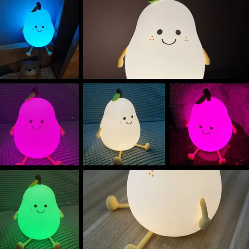 Axya LED Pear Night Light | Dimmable Cartoon Bedside Lamp