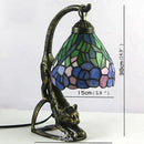 Axyaa Tiffany Cat Table Lamp: LED Vintage Creative Light for Home Bedroom