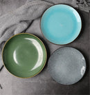 Axya Ceramic Hand-Painted Dim Sum Plate, Round Breakfast Dish for Dessert & Mousse