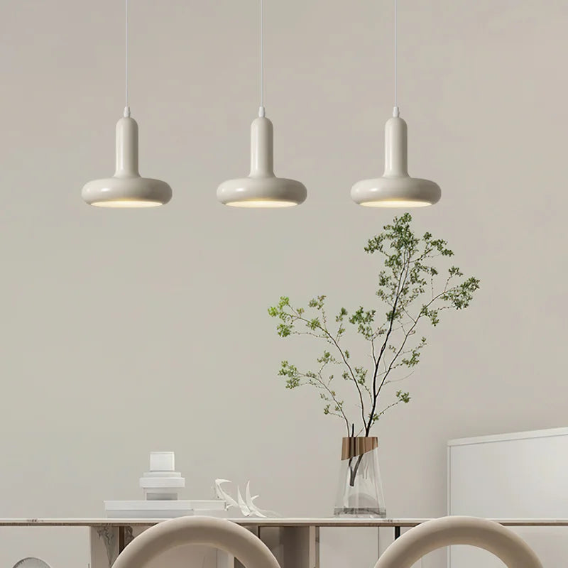 Axyaa Retro White Pendant Chandelier for Dining Room and Bedroom