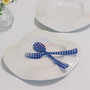 Axyaa Irregular White Breakfast Plate - Creative Household Dish for Dessert and Dim Sum