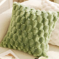 Axyaa Green Canvas Pillowcase 45X45: Luxury French Design for Living Room Sofa Decor