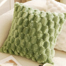 Axyaa Green Canvas Pillowcase 45X45: Luxury French Design for Living Room Sofa Decor