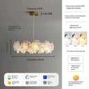 Axyaa Luxury Glass Crystal Chandelier for Living Room, Bedroom, and Study
