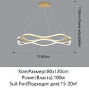 Axyaa Nordic LED Chandelier for Living & Dining Room, Irregular Ceiling Lighting & Decoration
