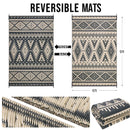 Axyaa Waterproof Outdoor Straw Rug | Machine Washable Patio Carpet