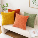 Axyaa Velvet Cushion Cover: Ins Style Candy Color 45x45cm Fashion Sofa Office Home Pillow Cover