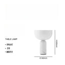 Axyaa Marble Table Lamp Touch Switch USB Charging Bedside Bedroom Studio Lighting