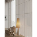 Axyaa Light Cream Fabric LED Floor Lamp for Home Decor