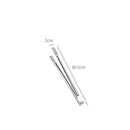 Axyaa Stainless Steel Barbecue Tongs for Food & Ice-Cubes, Restaurant Buffet Tool