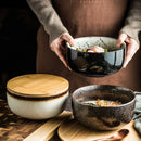 Axya Ceramic Ramen Bowl | Large Japanese Instant Noodle Bowl | Stylish Tableware