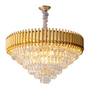 Axyaa Crystal Pendant Chandelier: Modern Luxury for Kitchen, Living, Dining & Bedroom