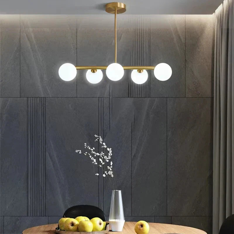 Axya Brass LED Pendant Lights - Modern Indoor Lighting for Home Decor