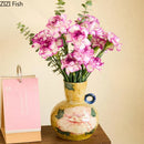 Ceramic Hydroponic Vase by Axyaa: Unique Single Ear Artistic Flower Vase Dried Flower Crafts